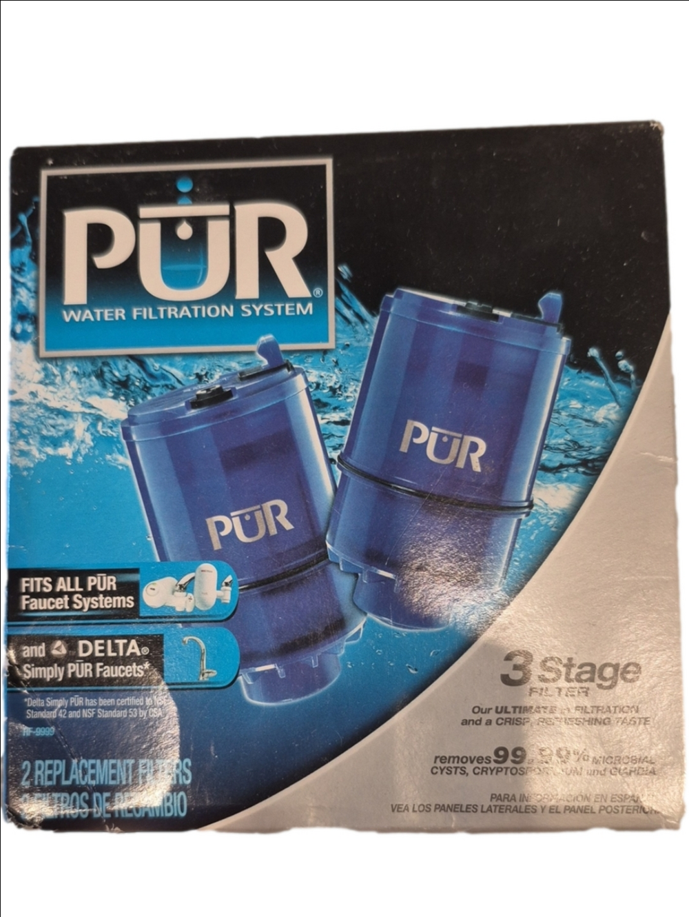 PUR Water Filtration System Faucet Replacement Filters - Pair